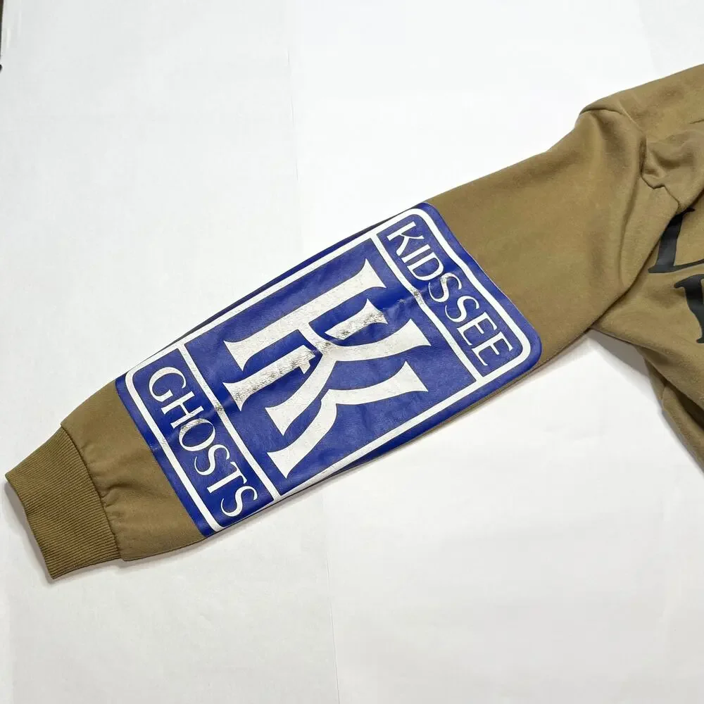 Copied - Lucky me I See Ghost tan long sleeve crewneck shirt size L